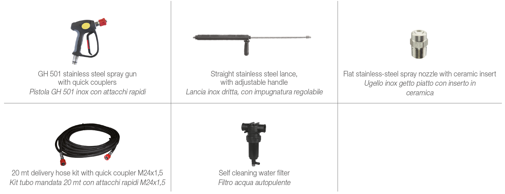 FDX XTREME XL Standard Accessories